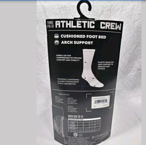 Harry Potter Athletic Crew Socks 3 Pair Size 8-12 - Picture 3 of 4